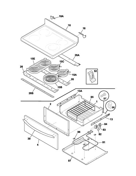 2015 frigidaire 4 burner gas stove parts